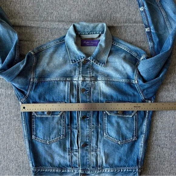 Ralph Lauren Purple Label Denim Jacket Men’s S Indigo Made in Italy Luxury